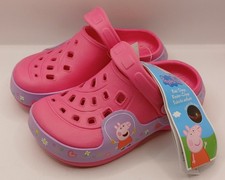 Peppa Pig Wutz Kinder Clogs Gr. 26/27 EU Pink Glow in the Dark Neu