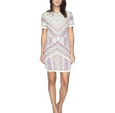 Anthropologie Adelyn Rae Woven Jaylene Dress Multi Color Size Small