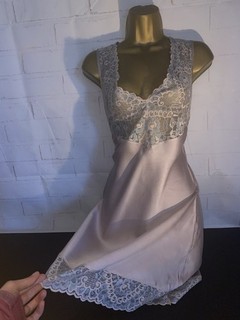 INTIMISSIMI BEAUTIFUL SILK NEGLIGEE/ NIGHTDRESS LILAC SIZE M