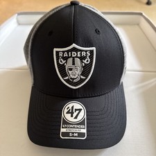 Oakland Las Vegas Raiders Cap Stretch Fit S/M  ‘47 Contender