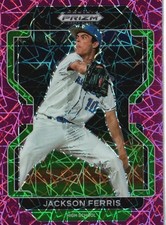 2022 Panini Prizm Draft Picks #PDP47 Jackson Ferris Neon Pink Velocity