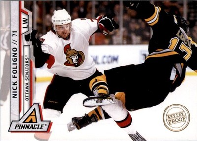 2010-11 Pinnacle Artists Proofs #63 Nick Foligno - HKY