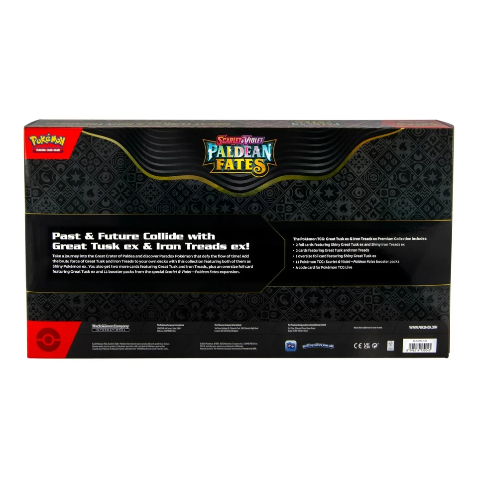 Pokemon TCG: Paldean Fates Great Tusk ex & Iron Threads ex Premium Collection - Image 4 of 4