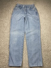 Vtg ROCKIES Rocky Mountain Women  s 10 27x32 Blue Denim Bareback Light Wash