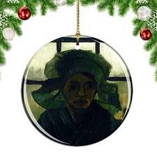 Van Gogh Head of A Woman Painting Christmas ornament city travel souvenir