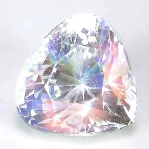 ASTONISHING NATURAL MADAGASCAR RAINBOW FLASH BLUE MOONSTONE 1.0CT - PEAR CUT