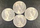 Gorgeous Set of 4 1922 Peace Dollars CH/BU/GEM Luster, Beautiful Collector Lot