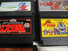 Nintendo AV Famicom Console w Gundam Doraemon Dragon Quest Games