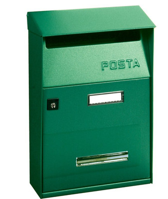 Pflanzentopf E-Mail Con tettuccio 21X9, 5X32, 5CM.SERIE EFFE T Farbe Grün Alubox