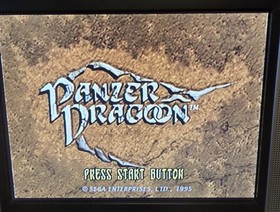 Sega Saturn Console - Cords- 6 Games Including Panzer Dragoon