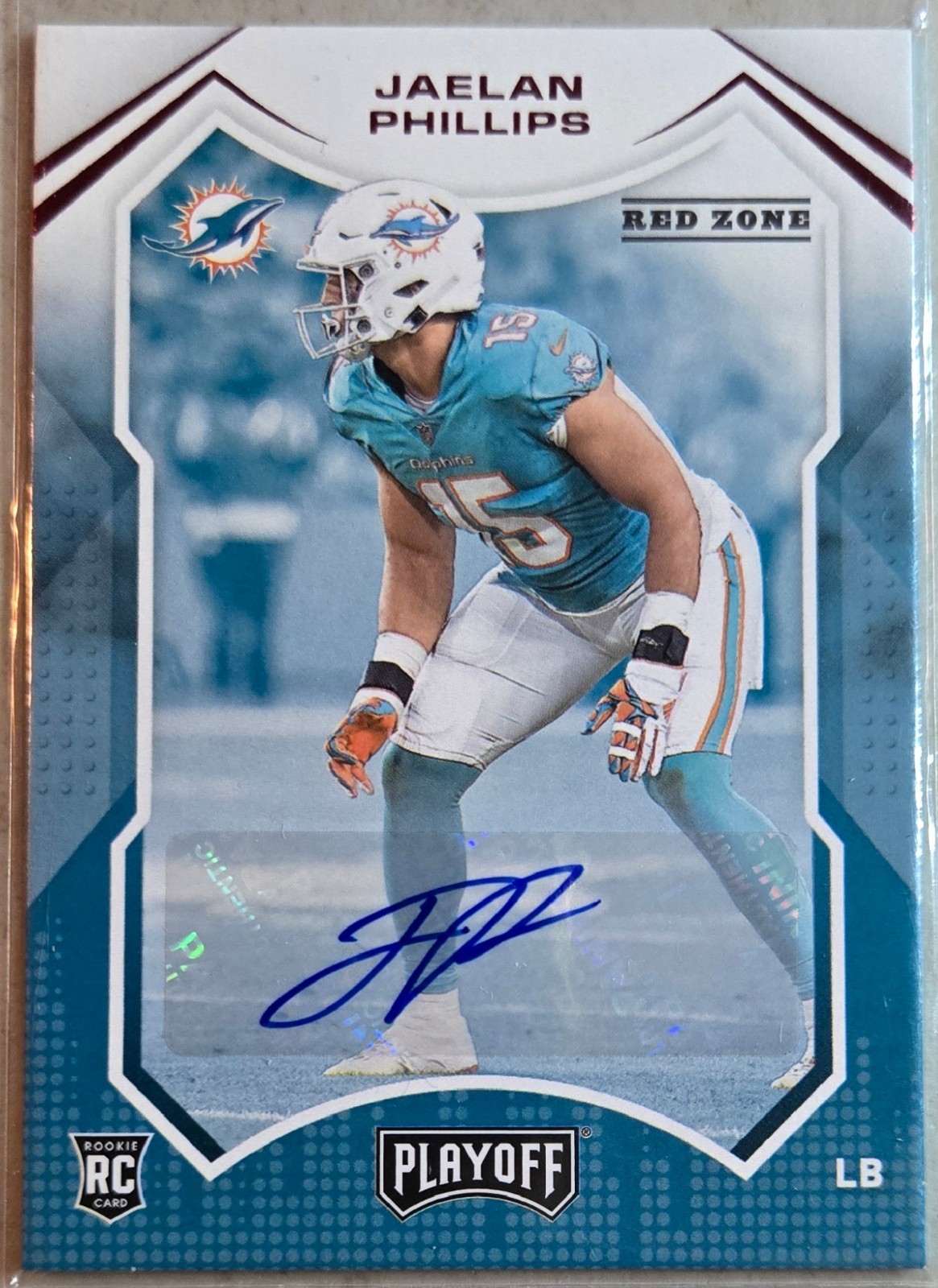 Jaelan Phillips Panini Playoff #246 Autograph-Red Zone