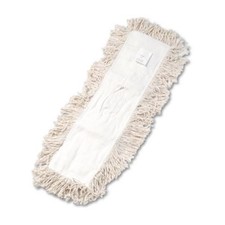Boardwalk 1324 Industrial Dust Mop Head, Hygrade Cotton, 24w X 5d, White