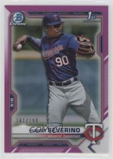 2021 Bowman Chrome Prospects Fuchsia Refractor 161/199 Yunior Severino 0q60