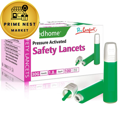 #ad #ad Medhome Safety Lancets Pressure ActivatedSingle usefor 30G Rose Blue $13.77