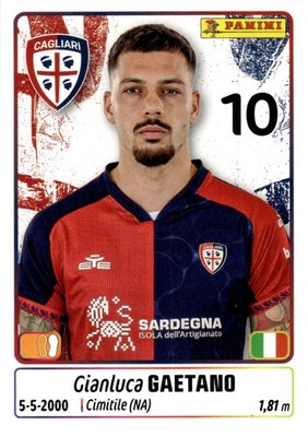PANINI FOOTBALLERS 2025-26 2026 N.99 Gianluca Gaetano Cagliari