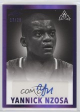 2021-22 Leaf Memories 1960 Base Purple Spectrum 17/20 Yannick Nzosa Auto 0tw4