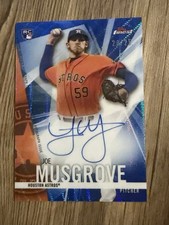 Joe Musgrove 2017 Topps Finest Auto RC Rookie Blue Wave /25 Refractor