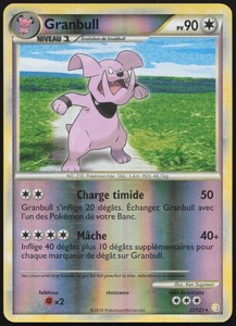 Carte Pokémon Granbull 22/123 Reverse HeartGold SoulSilver Français