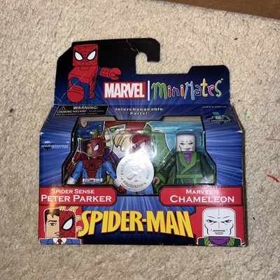 Minimates Marvel Toys R Us Series 25 Figure Spider-Man Peter Parker Chameleon 