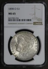1898-O (MS65) Morgan Silver Dollar $1 NGC - GEM