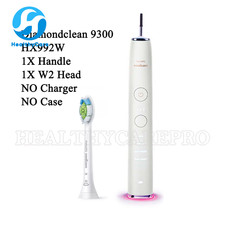 Philips Sonicare HX992W DiamondClean Smart 9300 w/Head W2 HX6063 Brush Handle