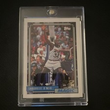 Topps 1992-93 Shaquille O'Neal #362 Rookie Orlando Magic NBA Basketball Card. rookie card picture