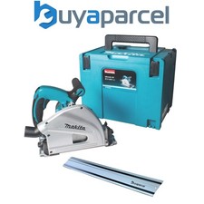 Image of Makita SP6000J 240v Plunge Cut Circular Saw 165mm Cased + 1x1.5m BAP Guide Rail
