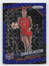 2025 Panini Prizm WNBA #81 Shakira Austin Blue Velocity Prizms