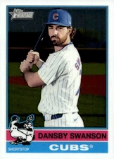 2025 Topps Heritage #128 Dansby Swanson Chrome