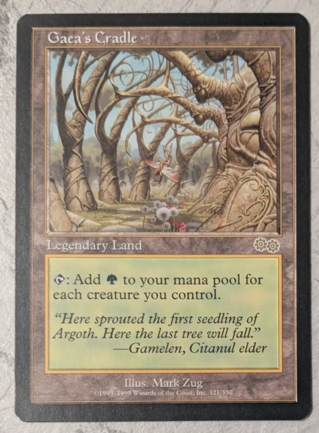 Gaea's Cradle Magic: The Gathering Urza's Saga Rare Individual
