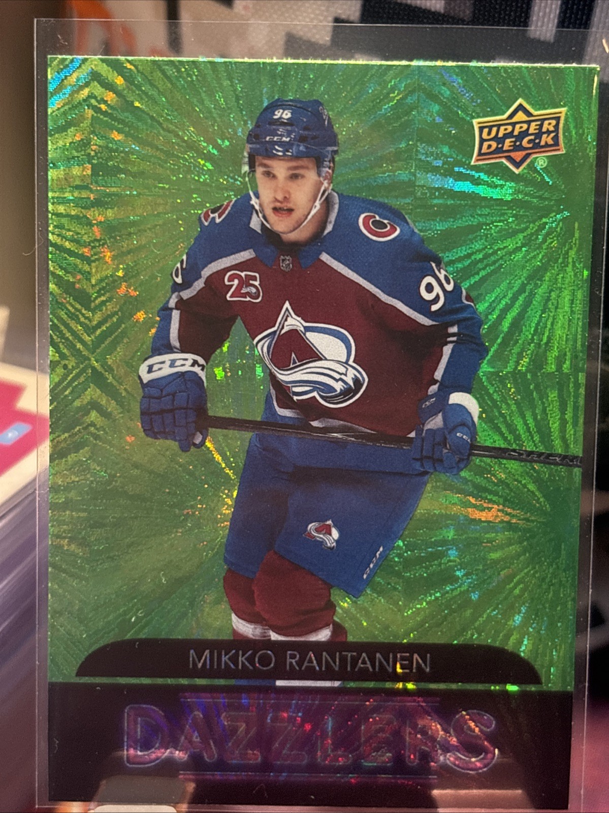 2020-21 Upper Deck Extended Series Mikko Rantanen Green Dazzlers #DZ-110
