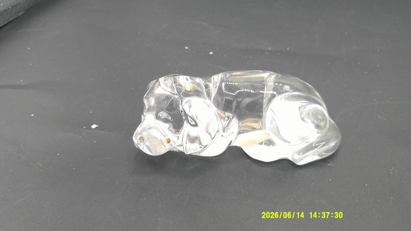 Princess House Paxton Puppy Pet Dog Crystal Figurine Retired Heavy Paperweight 