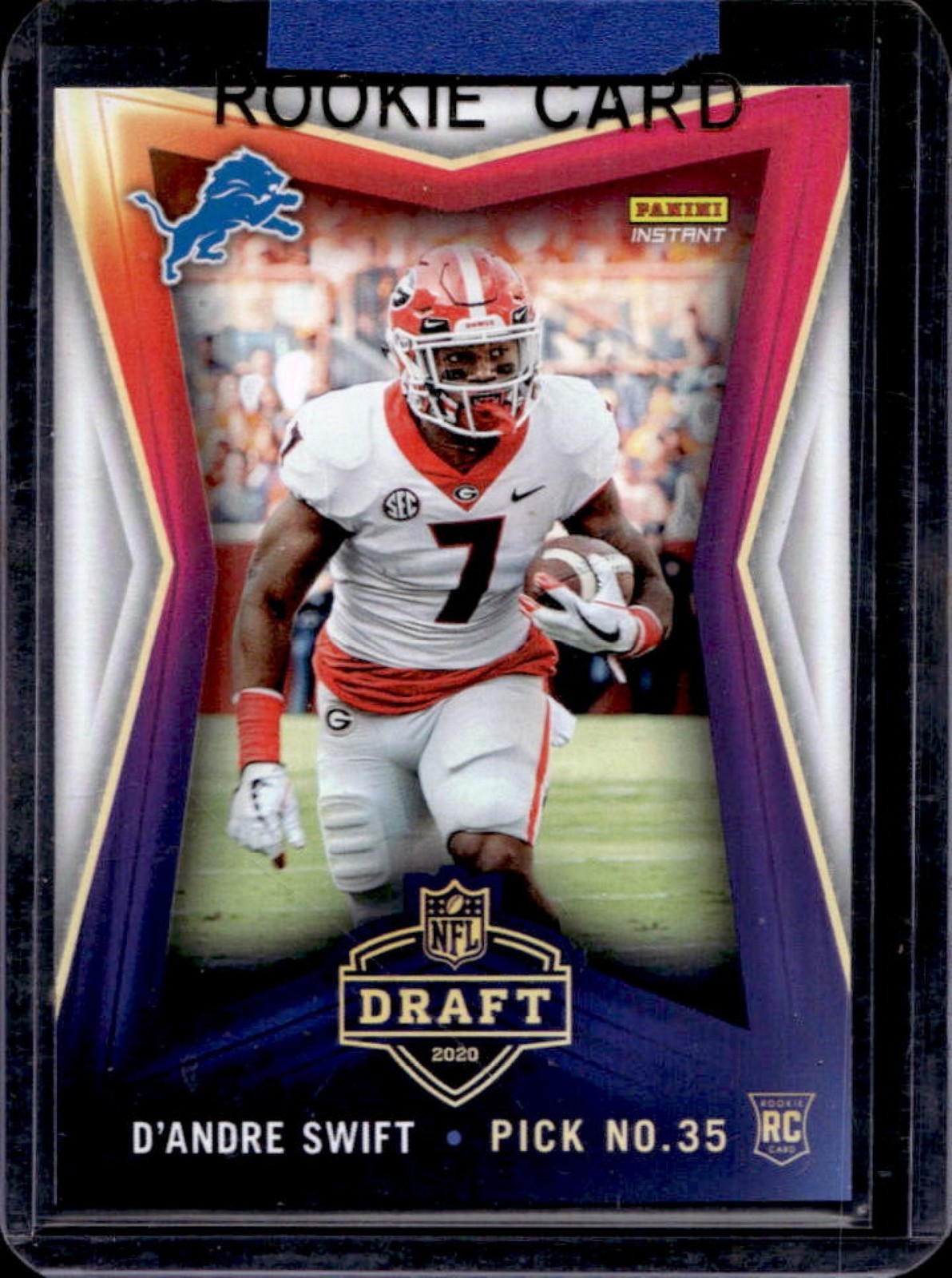 D'Andre Swift Panini Instant Draft Night #8 Base