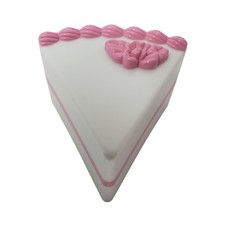 Cake White Pink Frosting Plastic Pretend Food Play Kitchen