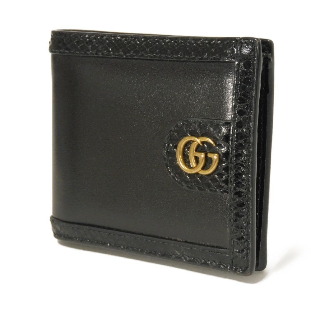 Gucci Ophidia Calf Leather Python Wallet Women Bl… - image 2