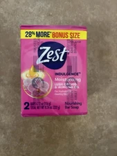 Pack of 2 Zest Indulgence Deodorant Bar Soap 4.12 oz Bars Lush Orchid & Almond
