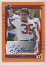 2021 Panini Donruss Rated Rookie Orange Auto Jaret Patterson #298 Auto 0lr5