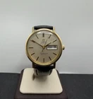 70s Omega Seamaster De Ville Automatic Watch Day Date Gold Filled 35mm VTG Swiss