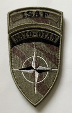 Patch spalla NATO ISAF Afghanistan, combattimento sottomesso