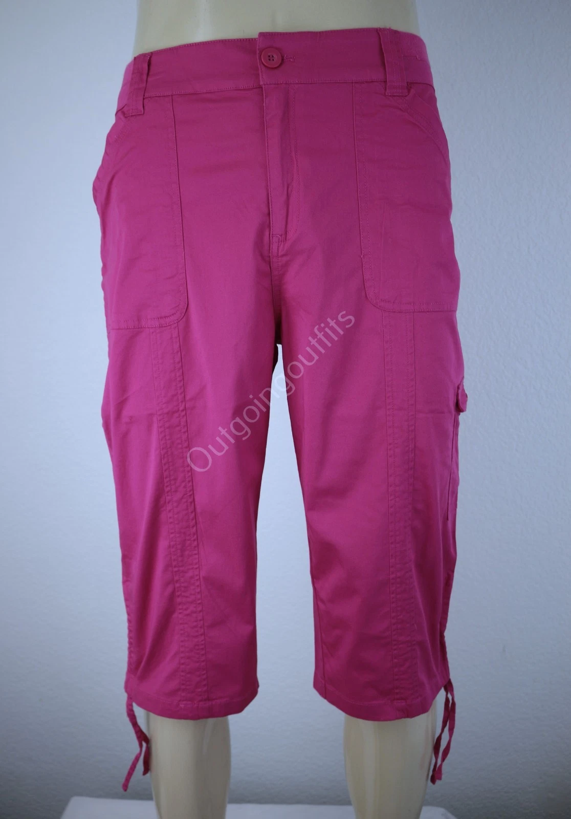NEW Christopher & Bankes Modern Fit Women's Pink Capri Size 16 Average