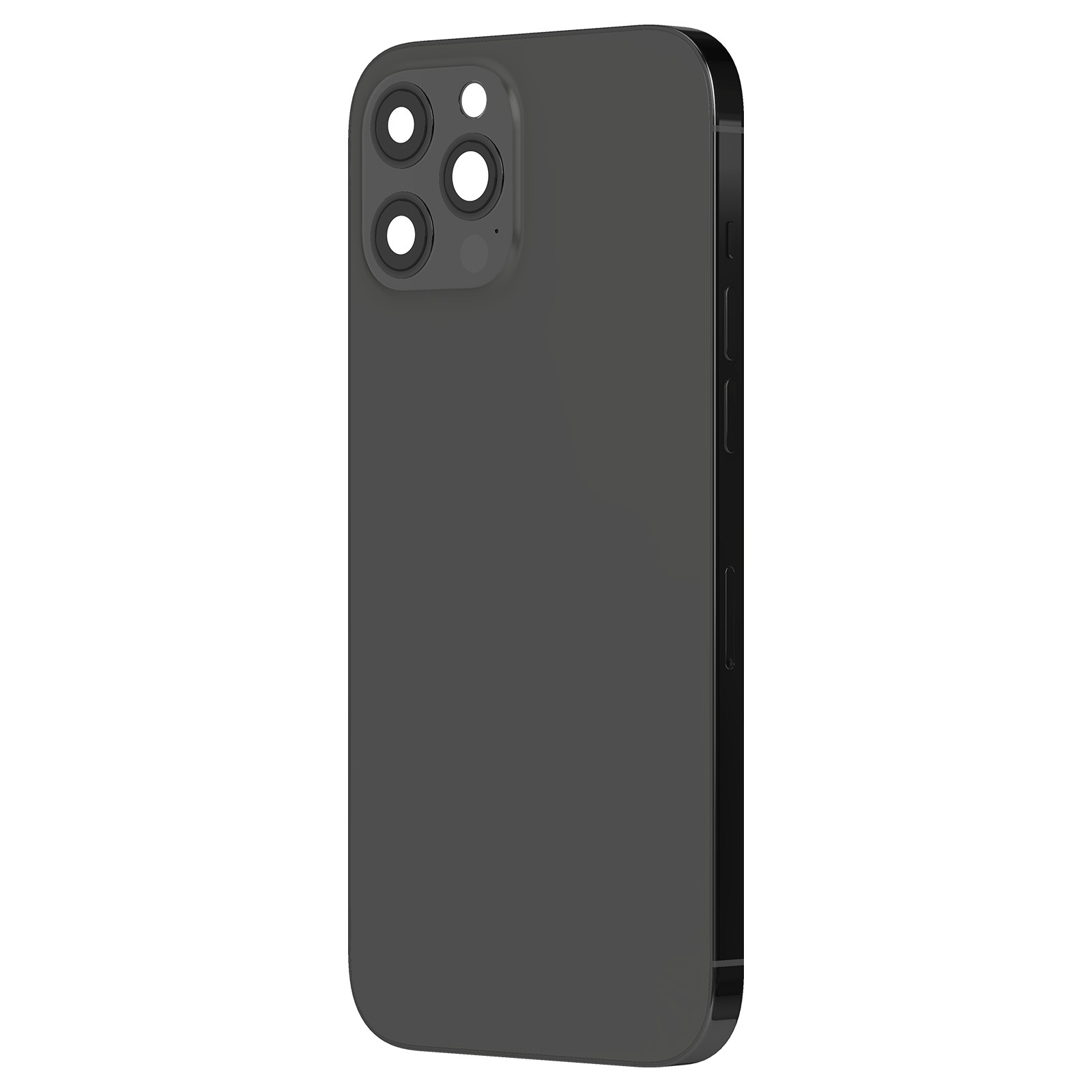 Vitre arrière iPhone 12 Pro Max et châssis gris foncé en alliage premium