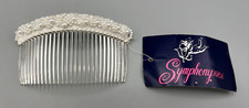 Wedding Bridal Formal Hair Accessories Beaded Comb with Tag
