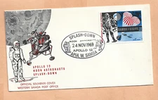 APOLLO 12 SPLASHDOWN NOV 24,1969 SAMOA TRACKING STA  SPACE COVER NASA