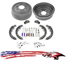 Rear Drums Shoes Wheel Cylinders Spring Kit 8pc For Ford 87-96 E150 F150 Rear Drums Shoes Wheel Cylinders Spring Kit 8pc For Ford 87-96 E150 F150