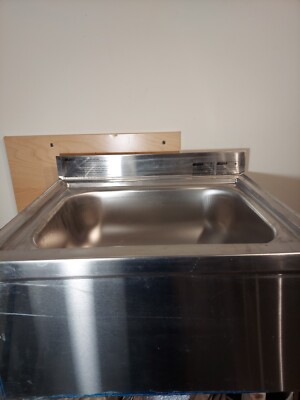 Eagle Group F1916 Stainless Steel Floor Mount Mop Sink w/ 8in Deep Bowl