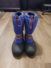 Sorel Kids 1638091546 Winter Snow Lined Insulated Boots Pink Blue Size 6 Warm