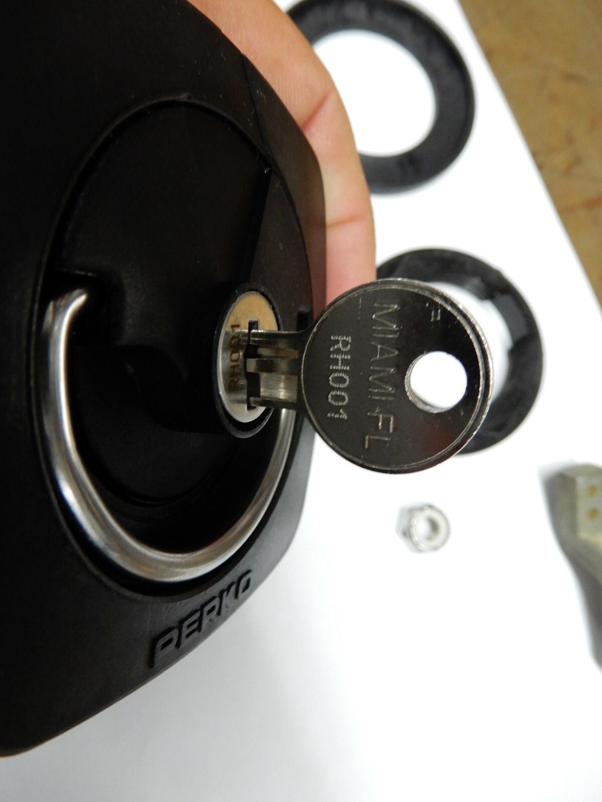 Skeeter Boats Metal Handle Compartment Latch Perko Rh001 Includes Key