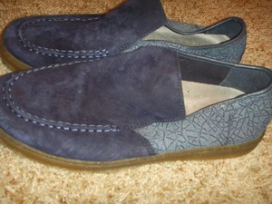 hush puppies blue loafers