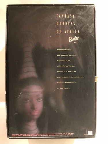 Poupée Barbie Bob Mackie Fantasy Goddess of Africa édition limitée 1999 Mattel neuve - Photo 8/8