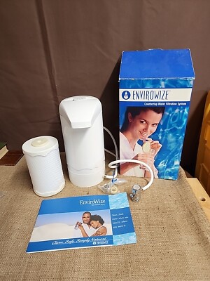 ENVIROWIZE Countertop  Water Filtration System New in Opened Box Never Used